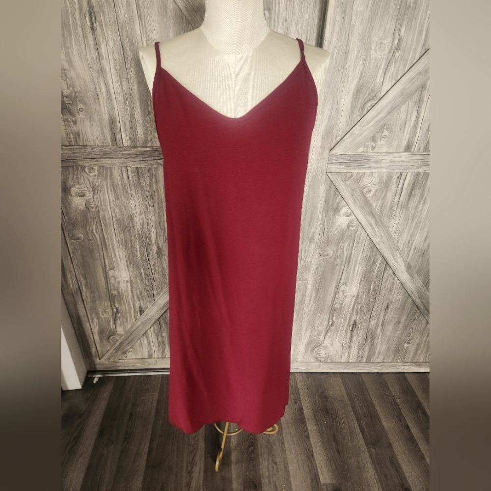 Elegant Burgundy Slip Dress By See You Monday